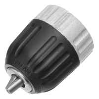 Патрон Matrix 16810 с посадочным диаметром 3/8 дюйма предназначен для установки сверл с хвостовиками 1-10 мм в пневматические, электрические или аккумуляторные дрели БЗП. Благодаря ему можно выполнить несложные сверлильные работы без риска выпадения осна