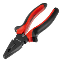 Комбинированные плоскогубцы Matrix Black Nickel 16978 длиной 160 мм, с двухкомпонентными рукоятками, используются для фиксации заготовок, крепежных элементов и других деталей, а также для разрезания проводов и проволоки. Губки с зазубренной поверхностью 