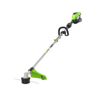 Электрический триммер GreenWorks GST5033M Deluxe 21277 предназначен для скашивания мягкой травы и поросли. Имеет наклоняемую режущую часть. Может выполнять функцию кромкореза. На кожухе расположено колесико для удобства в работе. Триммер оснащен катушкой