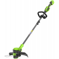 Триммер аккумуляторный Greenworks GD24LT331, 24V, 33 см, без АКБ и ЗУ (2113407). <br />
Легкий и достаточно мощный - отличная замена электрическому инструменту, его главное преимущество – автономность.<br />
<br />
Устройство 2 в 1 – садовый триммер и кр